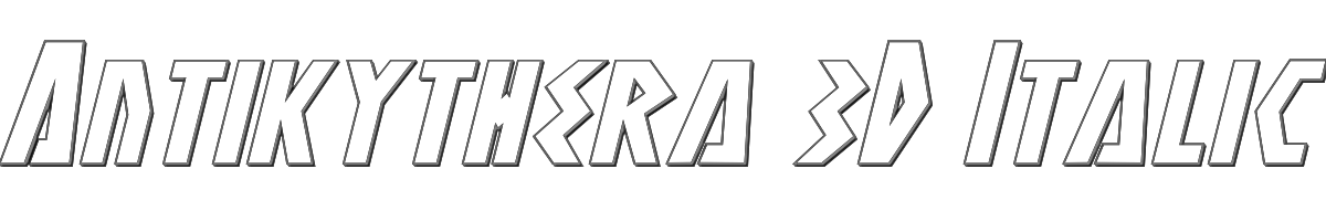 Antikythera 3D Italic 