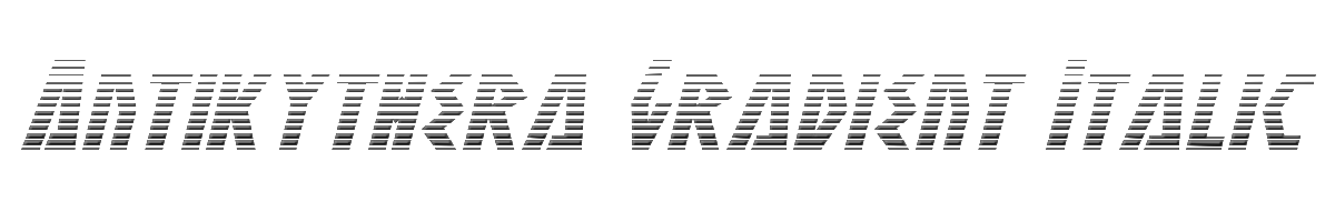 Antikythera Gradient Italic 