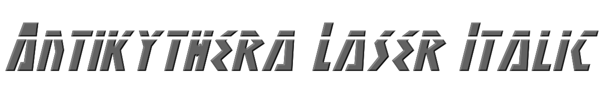 Antikythera Laser Italic 