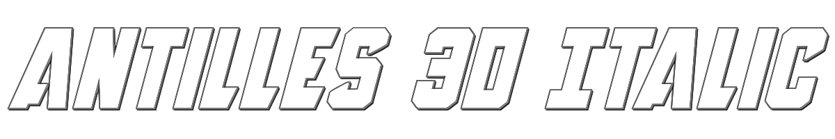 Antilles 3D Italic 