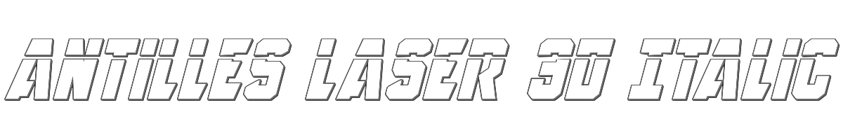 Antilles Laser 3D Italic 