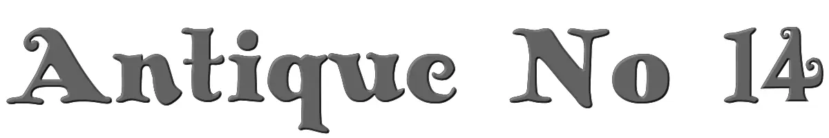 Antique No 14 