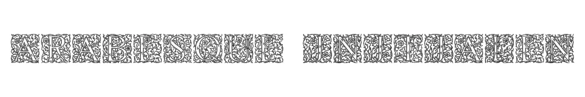 Arabesque Initialen 