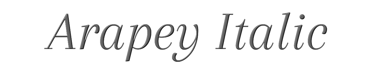 Arapey Italic 