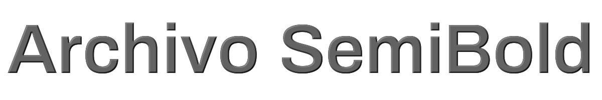 Archivo SemiBold 