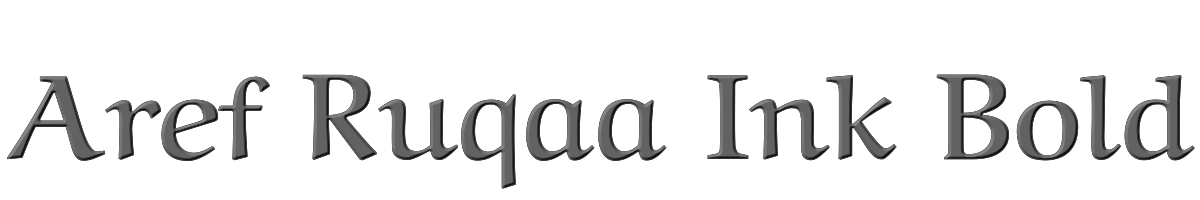 Aref Ruqaa Ink Bold 