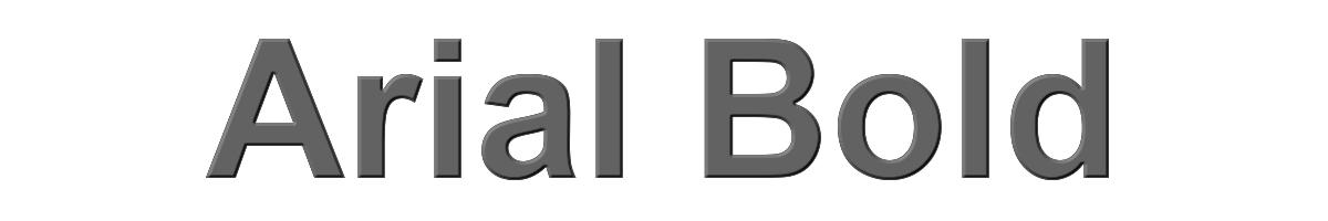 Arial Bold 