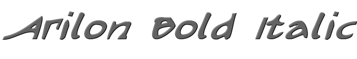 Arilon Bold Italic 