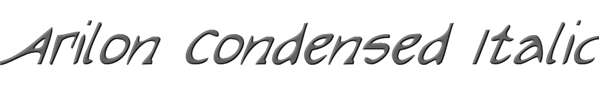 Arilon Condensed Italic 