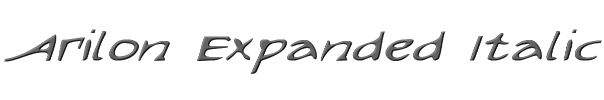 Arilon Expanded Italic 