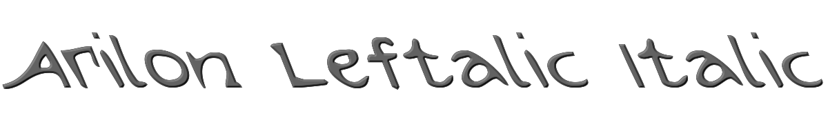 Arilon Leftalic Italic 