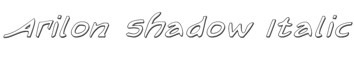 Arilon Shadow Italic 