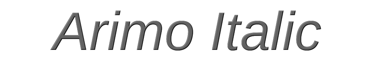 Arimo Italic 