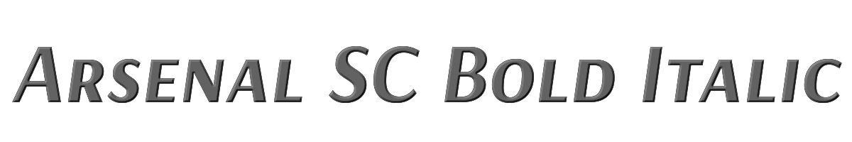 Arsenal SC Bold Italic 