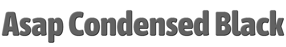 Asap Condensed Black 