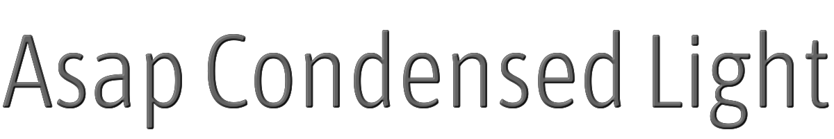 Asap Condensed Light 