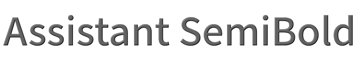 Assistant SemiBold 