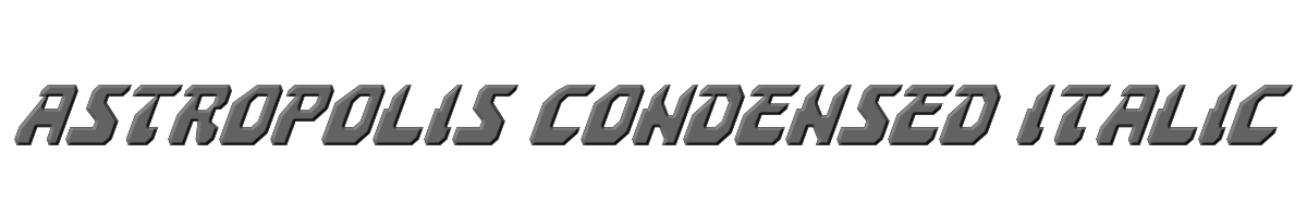 Astropolis Condensed Italic 