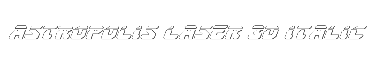 Astropolis Laser 3D Italic 