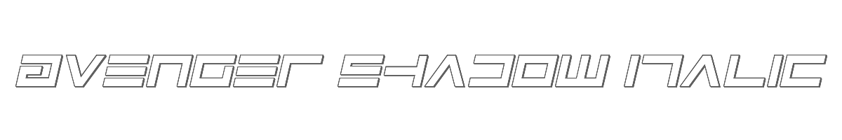Avenger Shadow Italic 