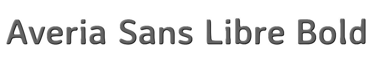 Averia Sans Libre Bold 