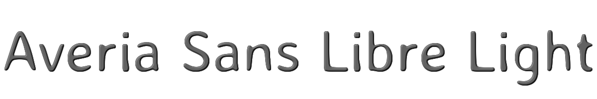 Averia Sans Libre Light 