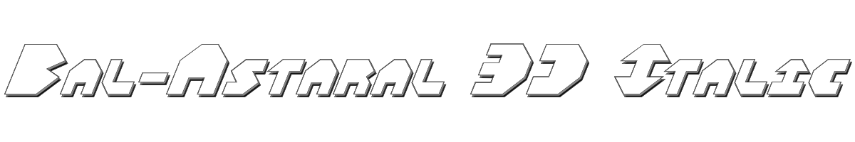 Bal-Astaral 3D Italic 