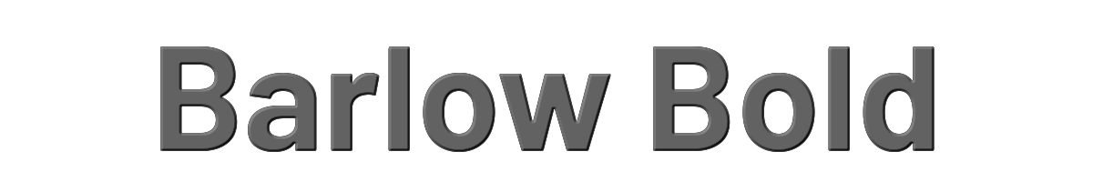Barlow Bold 