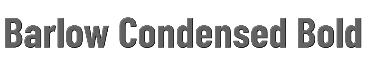 Barlow Condensed Bold 