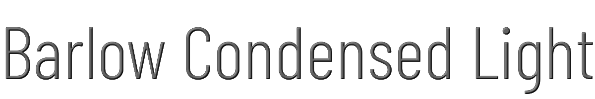 Barlow Condensed Light 