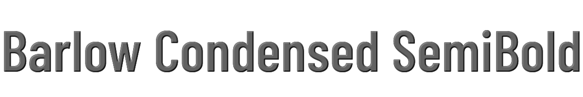 Barlow Condensed SemiBold 