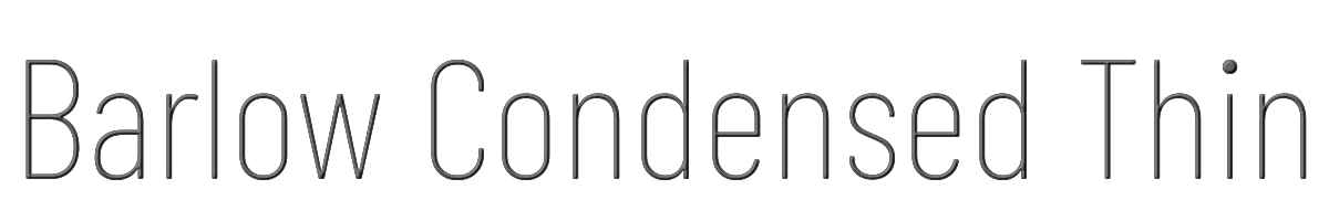 Barlow Condensed Thin 