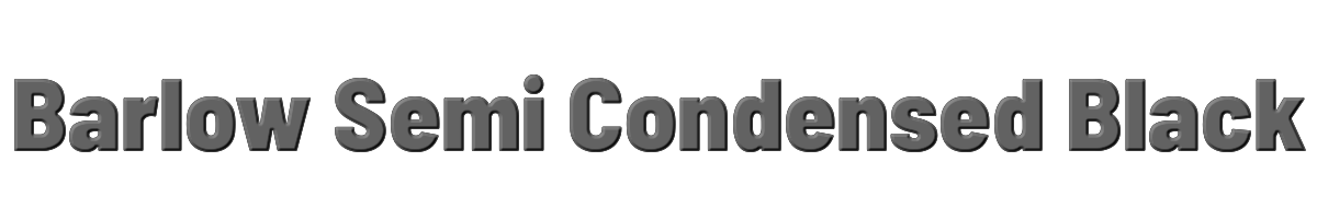 Barlow Semi Condensed Black 