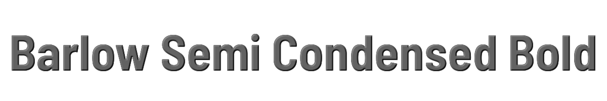 Barlow Semi Condensed Bold 