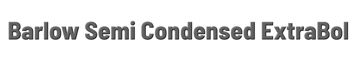 Barlow Semi Condensed ExtraBold 