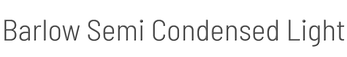 Barlow Semi Condensed Light 