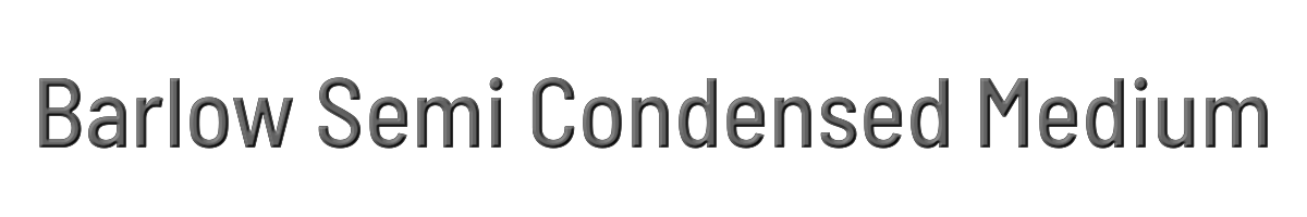 Barlow Semi Condensed Medium 
