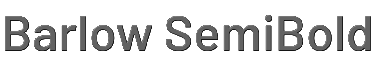 Barlow SemiBold 