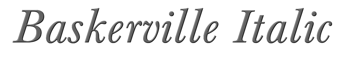 Baskerville Italic 