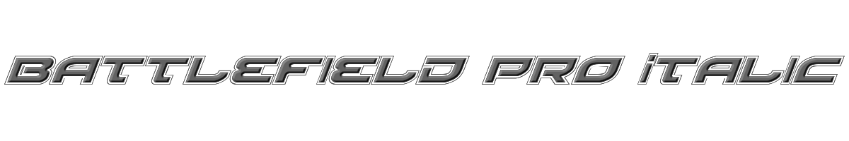 Battlefield Pro Italic 