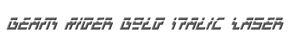 Beam Rider Bold Italic Laser 