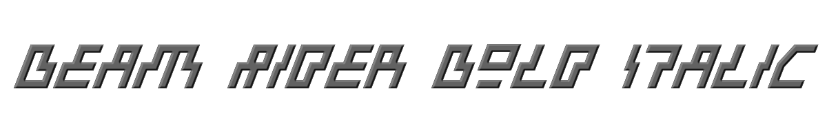 Beam Rider Bold Italic 
