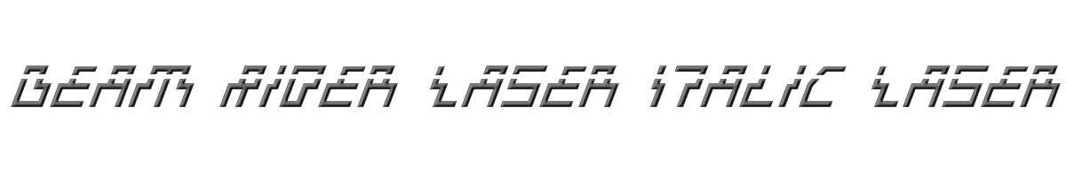 Beam Rider Laser Italic Laser 