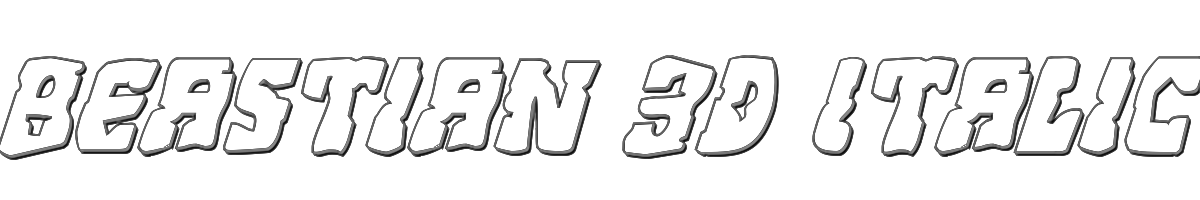 Beastian 3D Italic 