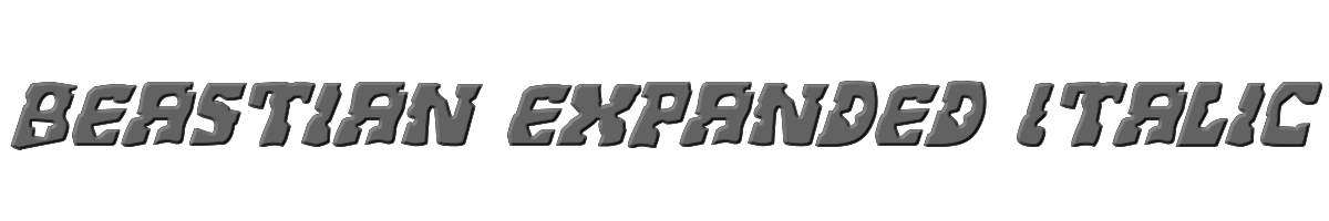 Beastian Expanded Italic 