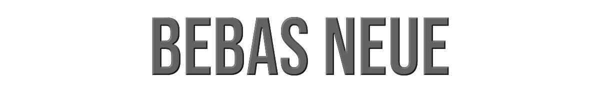 Bebas Neue 