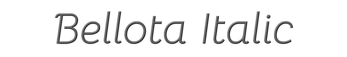 Bellota Italic 