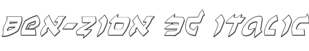 Ben-Zion 3D Italic 