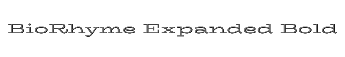 BioRhyme Expanded Bold 