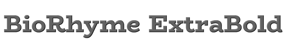 BioRhyme ExtraBold 